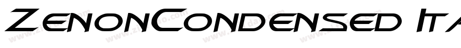 ZenonCondensed Italic字体转换